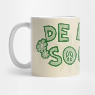 de la soul - green solid style Mug